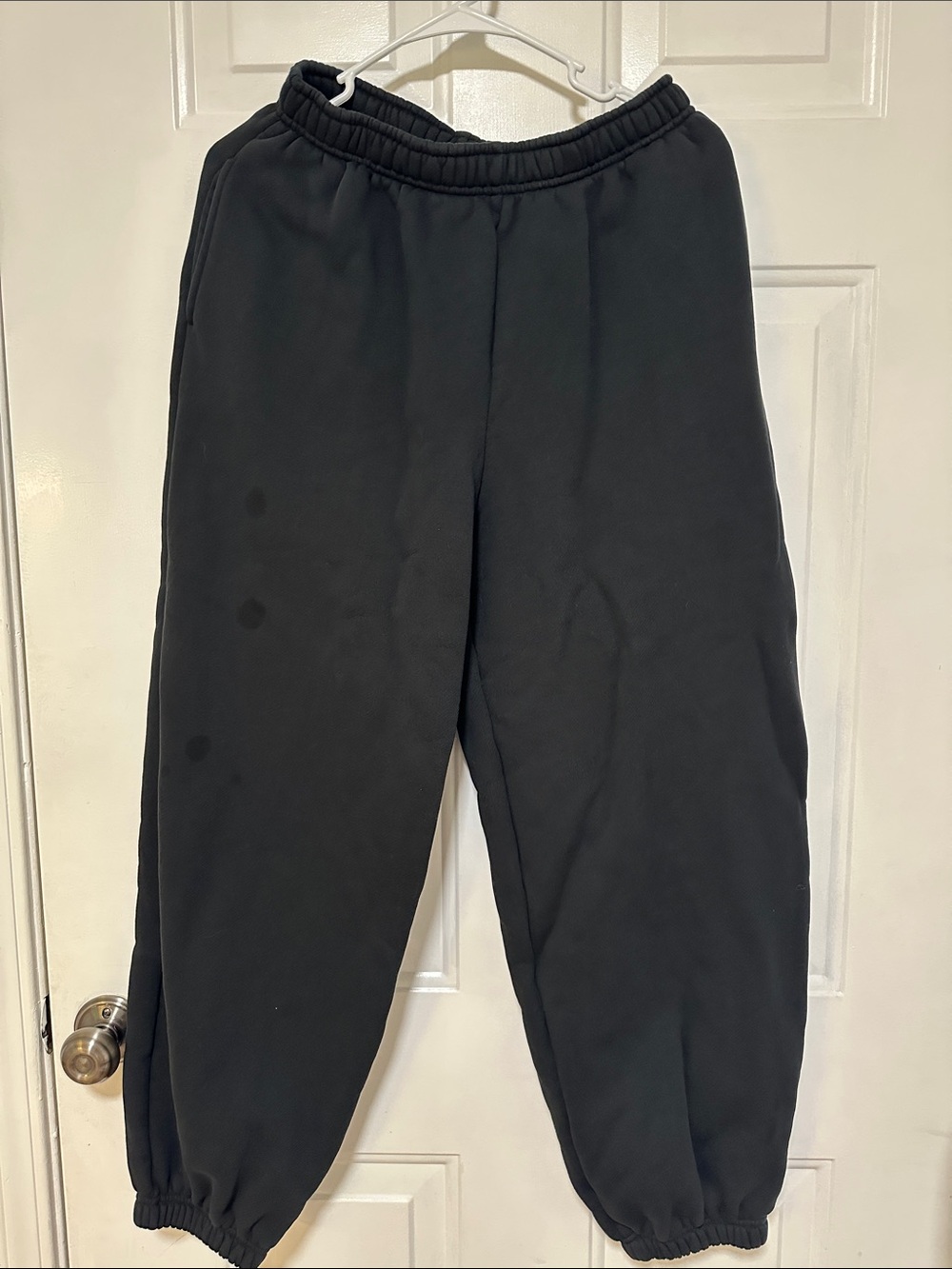 SKIMS Black Elastic-Waist Jogger Sweatpants
